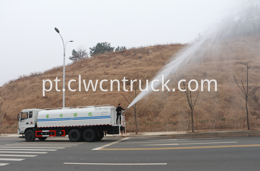 street water spray truck in action 4